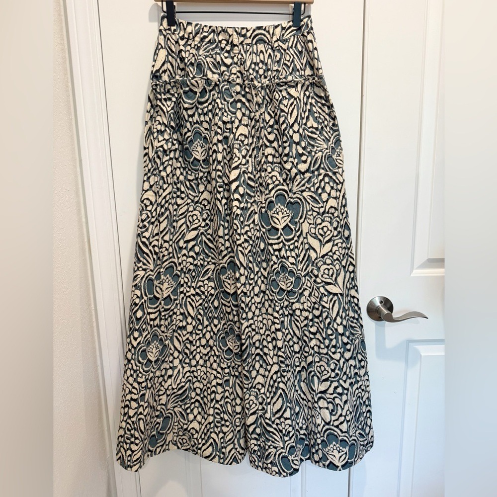 FREE PEOPLE Miss You Most Wide Leg Pants size 4 Olive Combo NWT Palazzo Y2K NWT - Picture 5 of 12